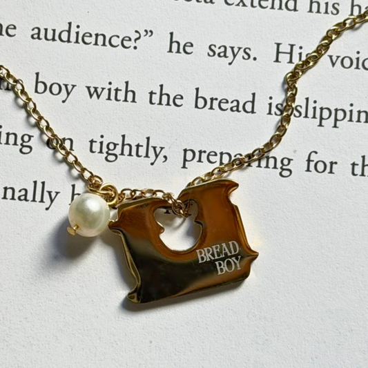 Gold Bread Boy Necklace